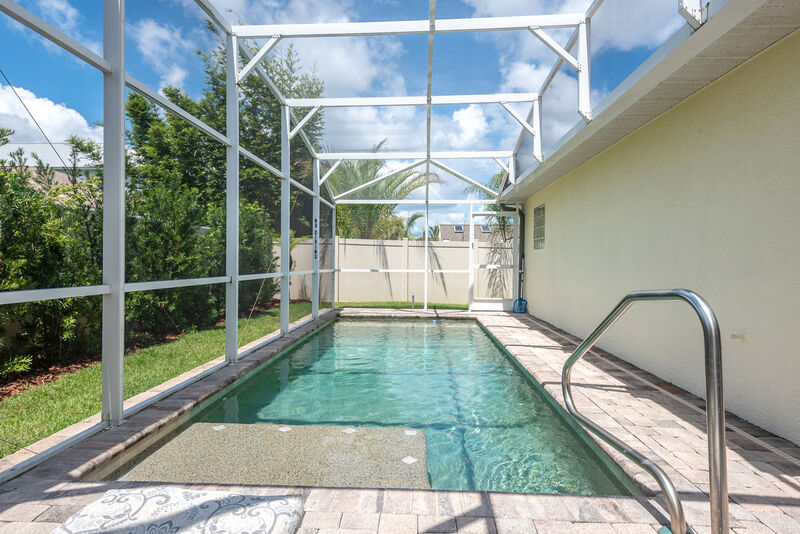 Sparkling pool, ready for a swim — the Lighthouse, New Smyrna Beach