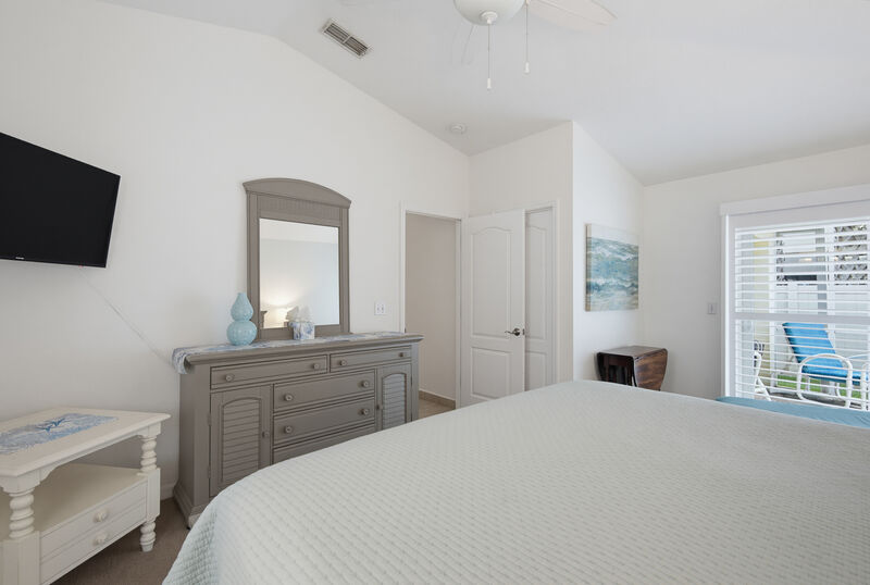 The master bedroom — the Lighthouse, New Smyrna Beach