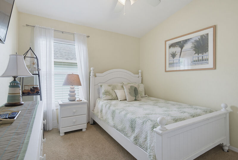 Bright, airy bedroom — the Lighthouse, New Smyrna Beach